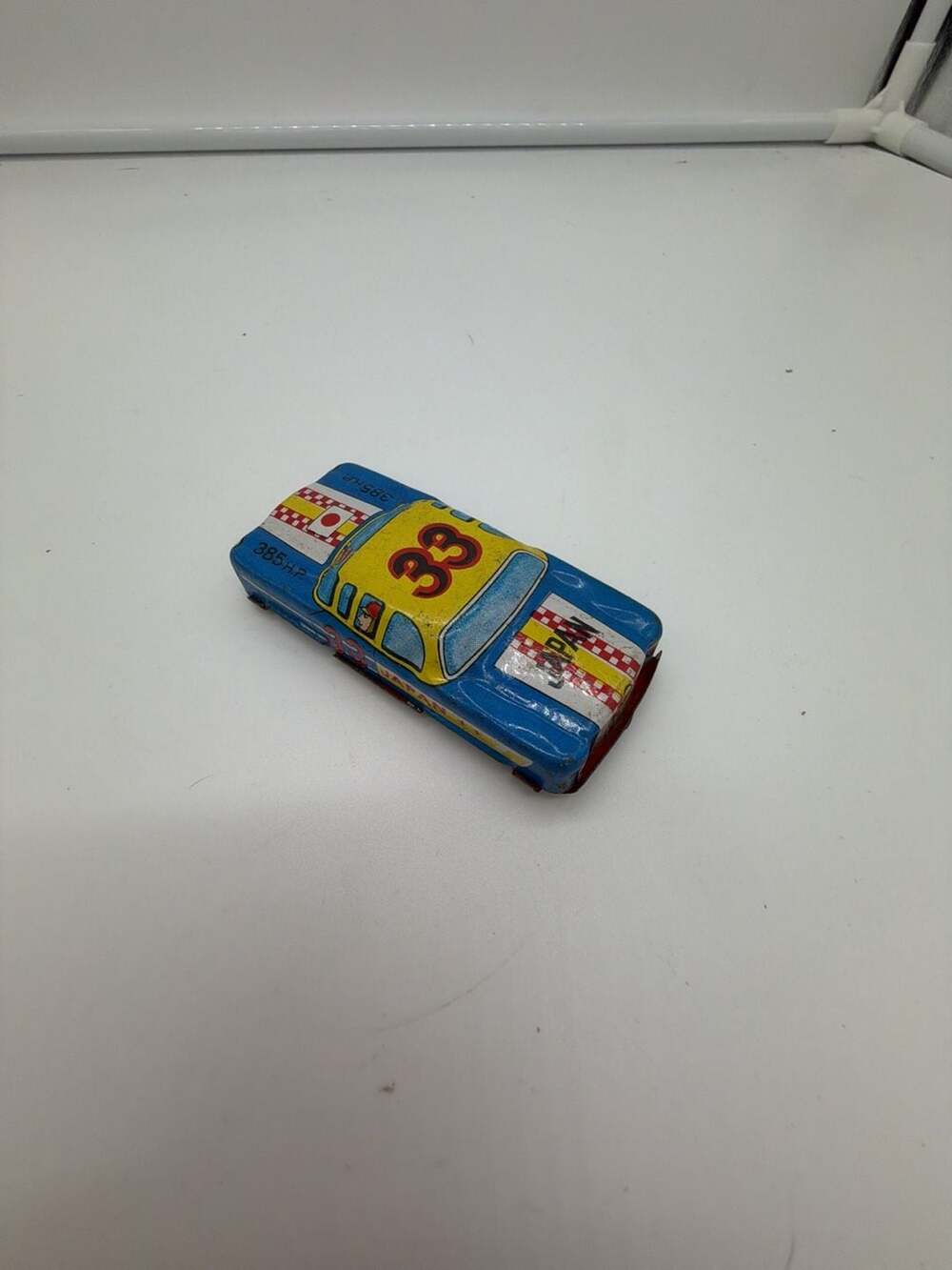 Vintage TN Nomura Japan Tin Litho Friction Race Car #33